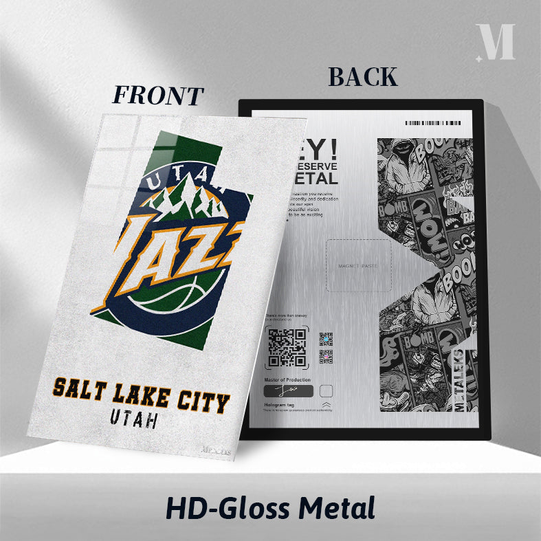 Utah Jazz Salt Lake City Utah State Map