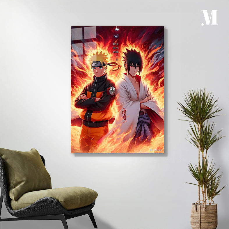 Uzumaki Naruto and Sasuke Uciha