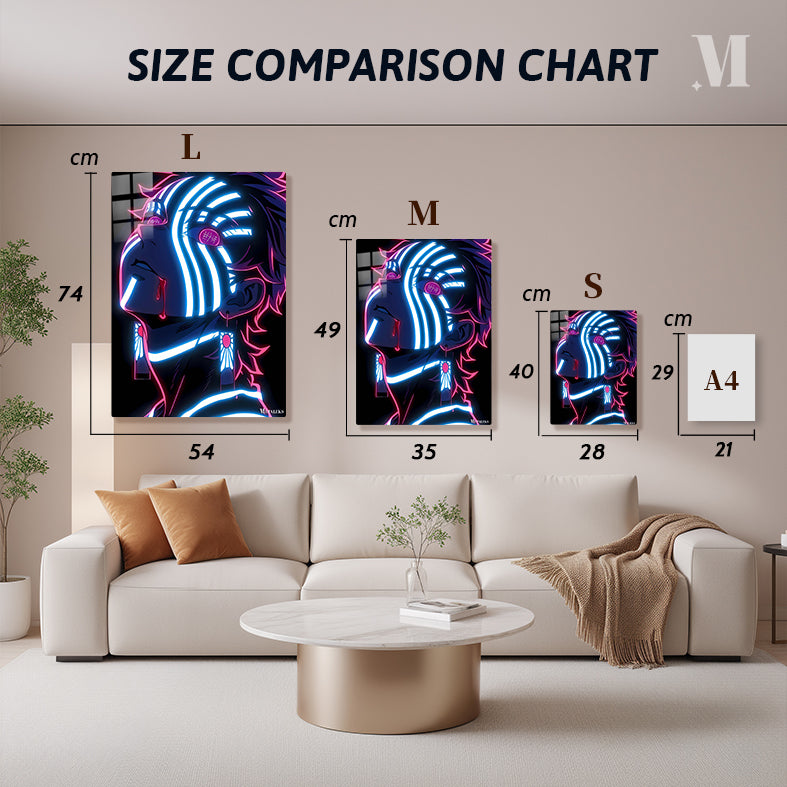 akaza neon art