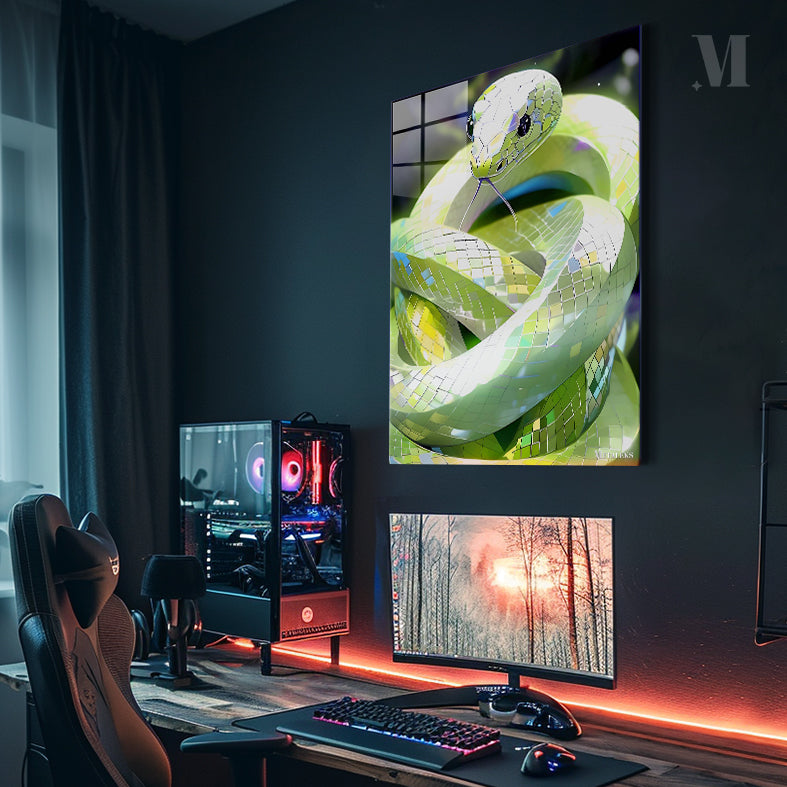 green viper snake