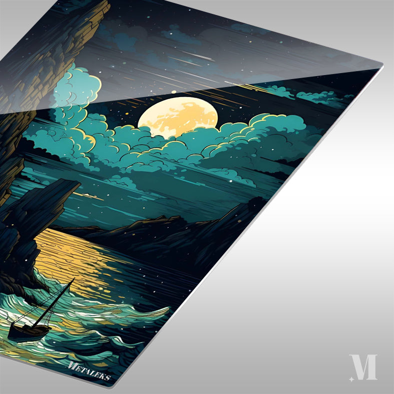 lunar landscape painting