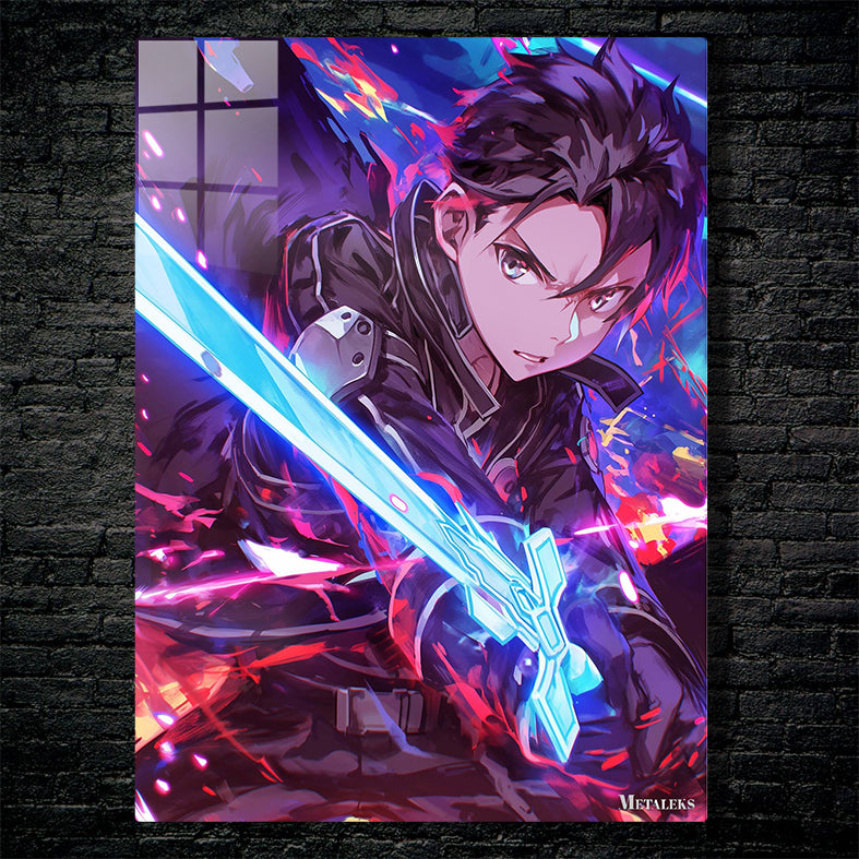sword art oline kirito neon