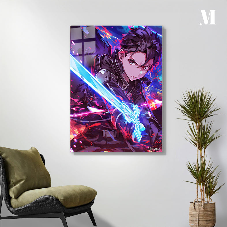 sword art oline kirito neon