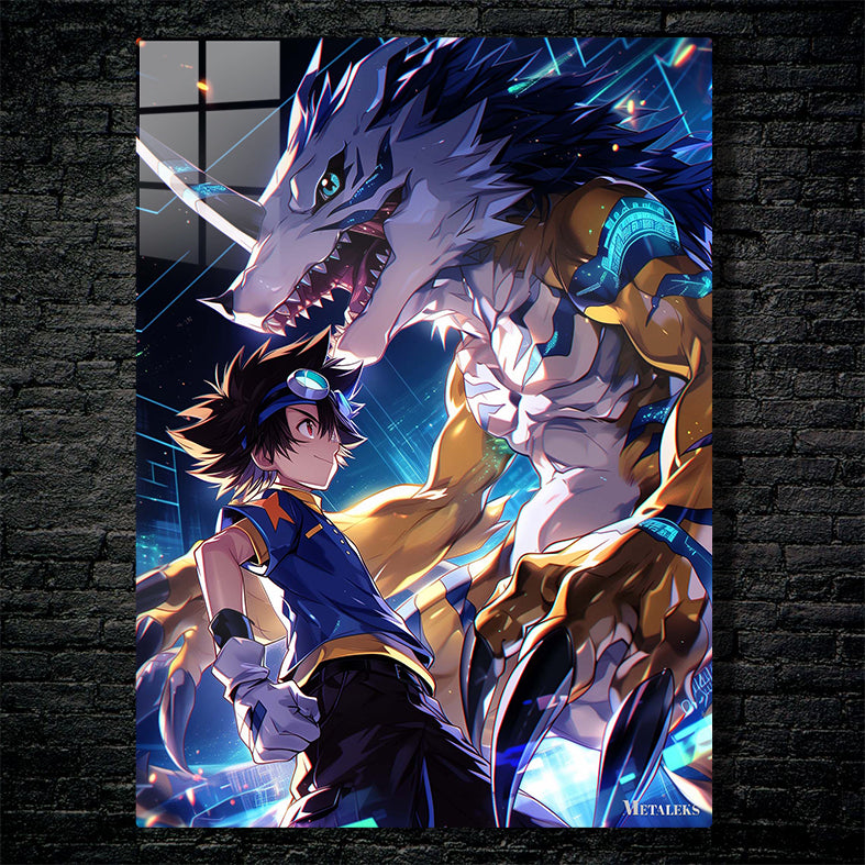 A0143 Taichi and Garurumon