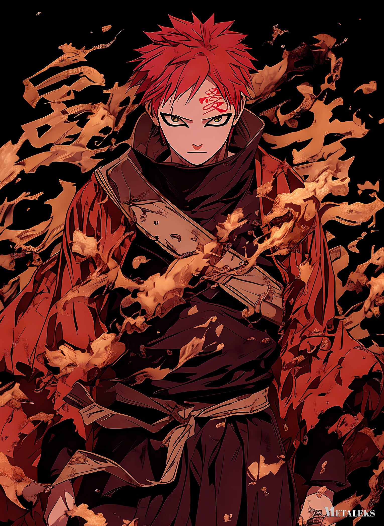 AE025 Gaara ~ Anime Naruto