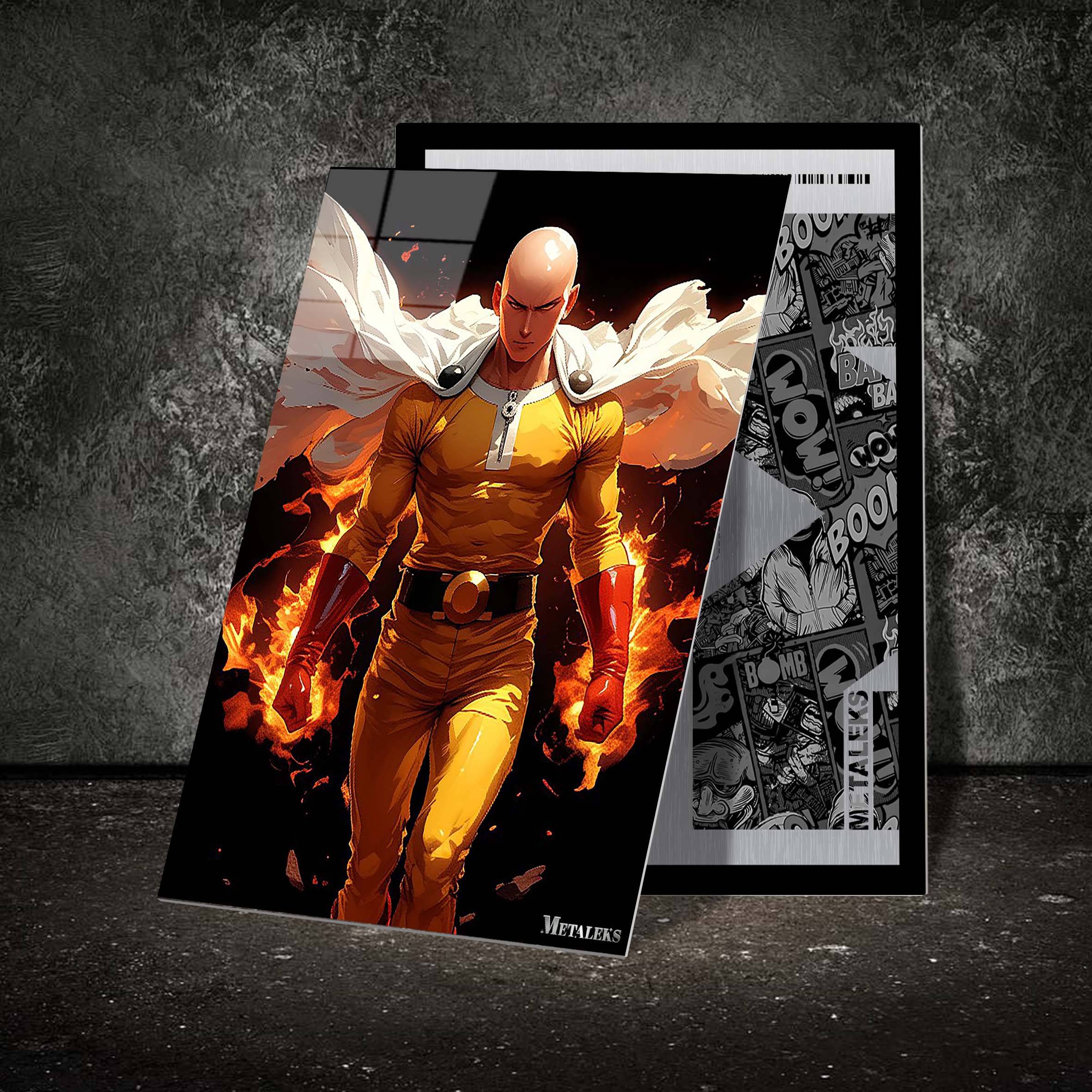 AE045 Saitama On Fire ~ Anime One Punch Man