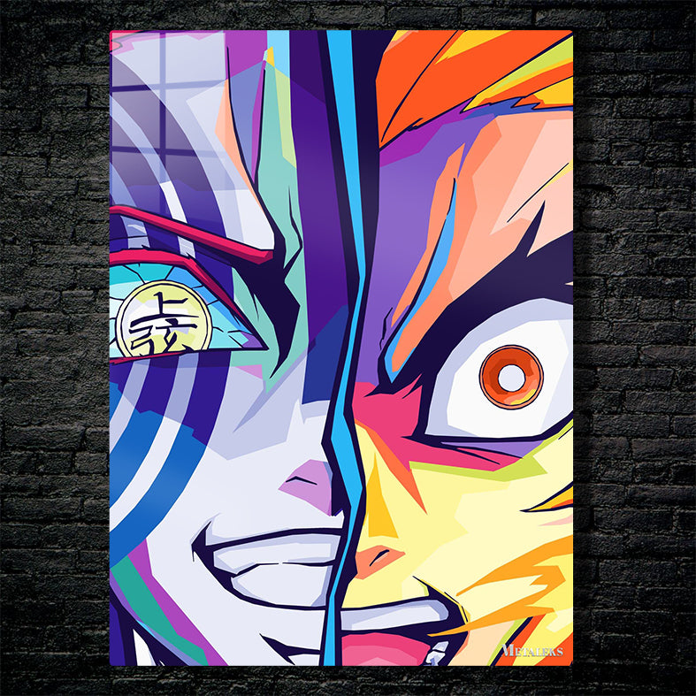 Akaza Vs Kyojuro Rengoku Pop Art