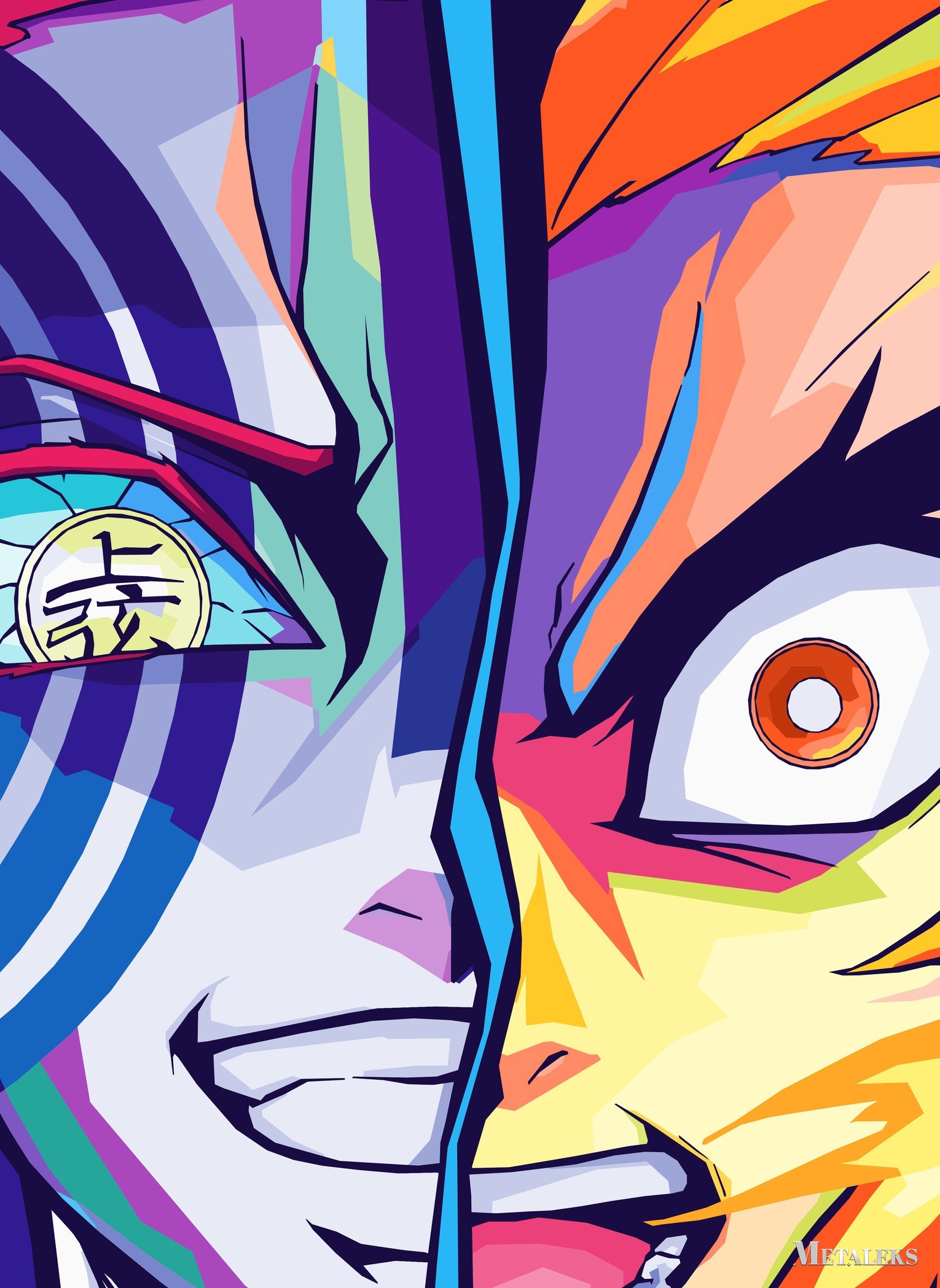 Akaza Vs Kyojuro Rengoku Pop Art