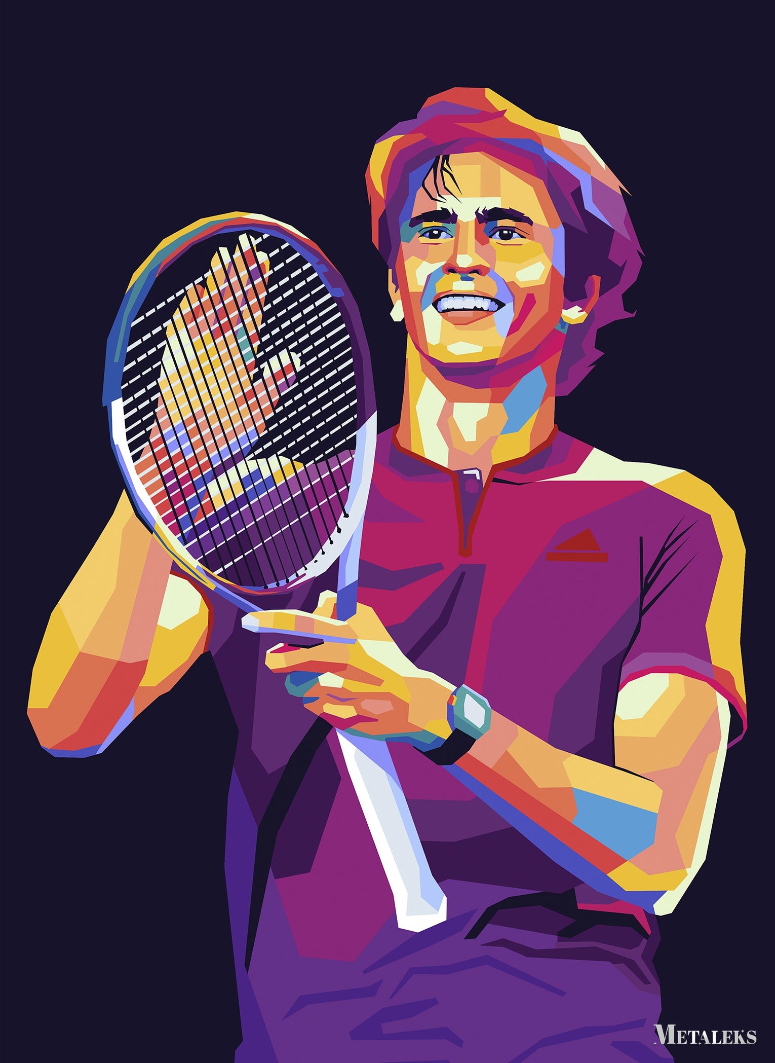 Alexander Zverev wpap popart