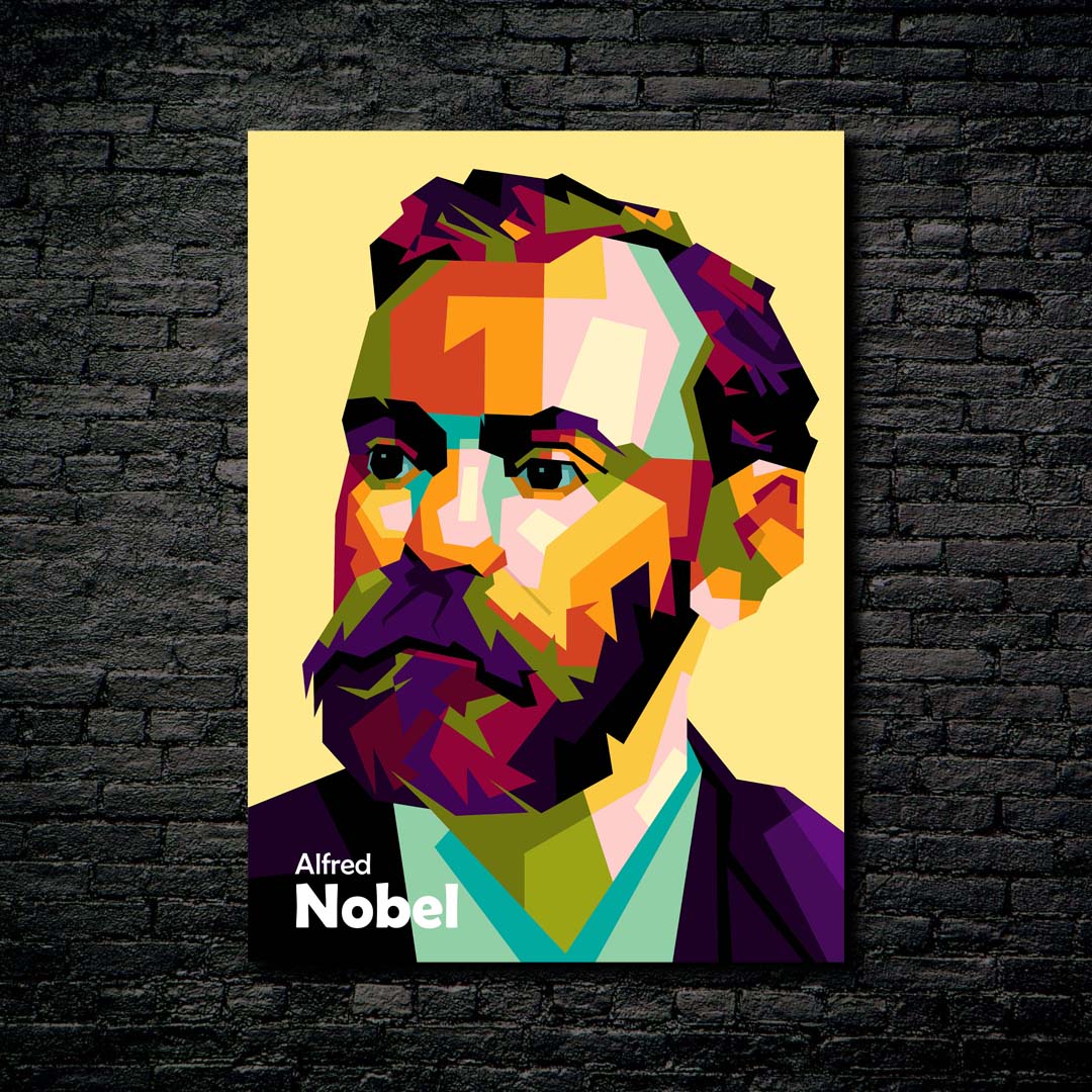 Alfred Nobel in fantastic wpap trending art