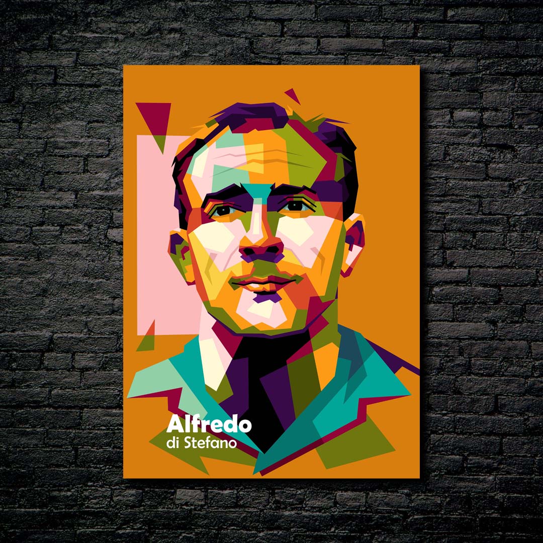 Alfredo di Stefano in wpap amazing pop art