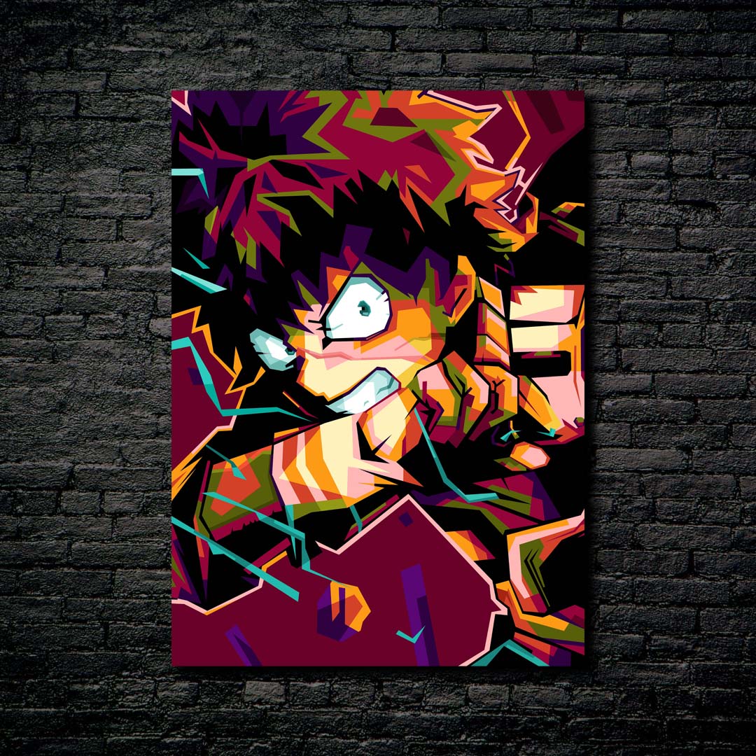 Anime Izuku Midoriya in amazing illustration