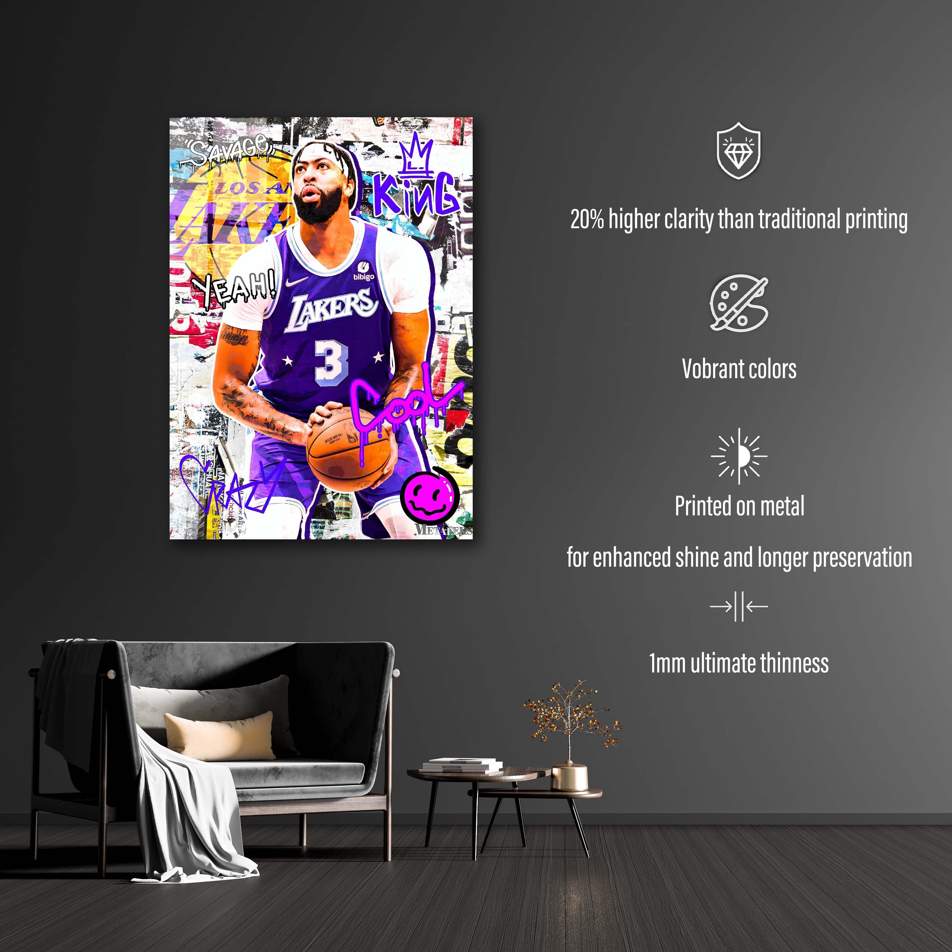 Anthony Davis LA Lakers , Grapffiti