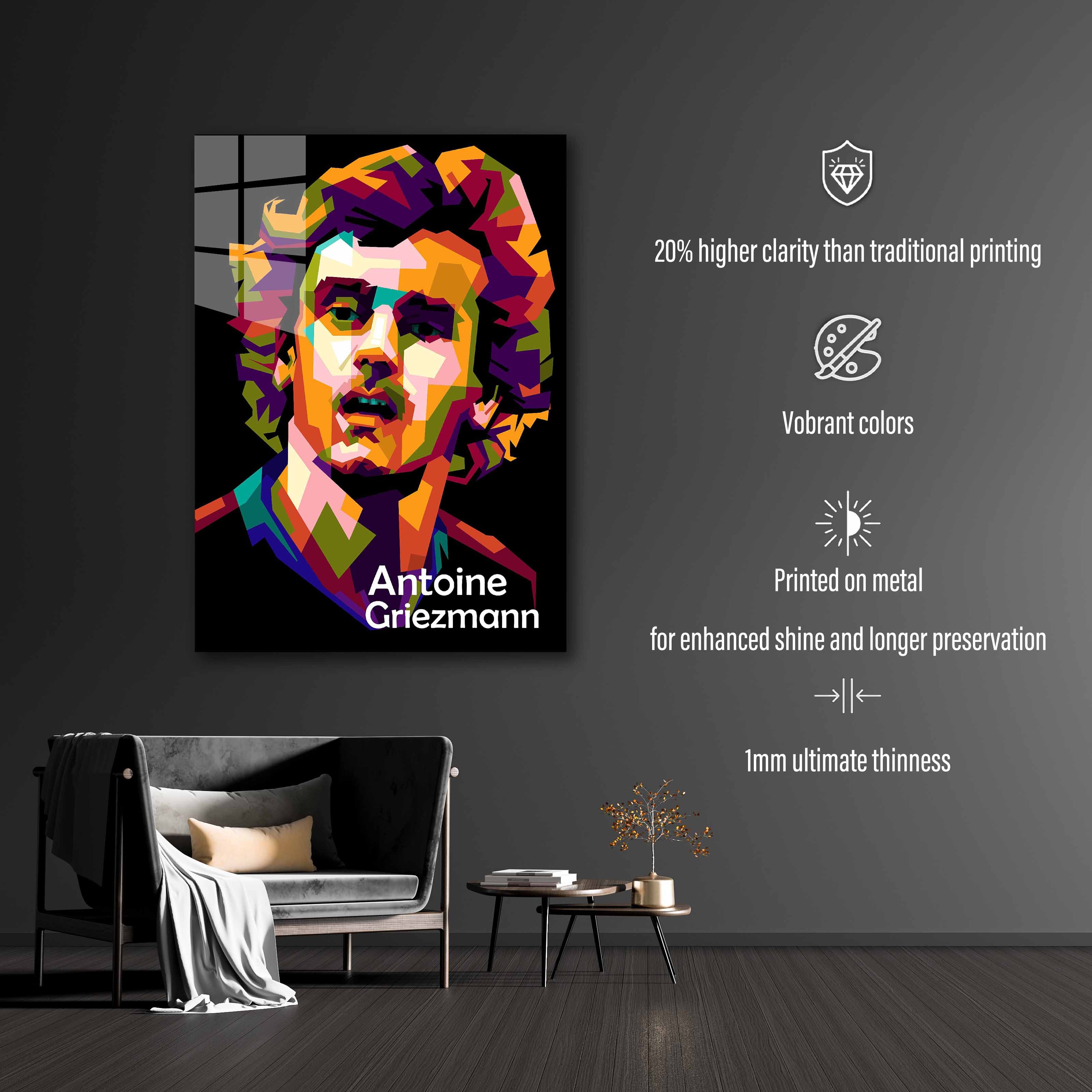 Antoine Griezmann amazing illustration football