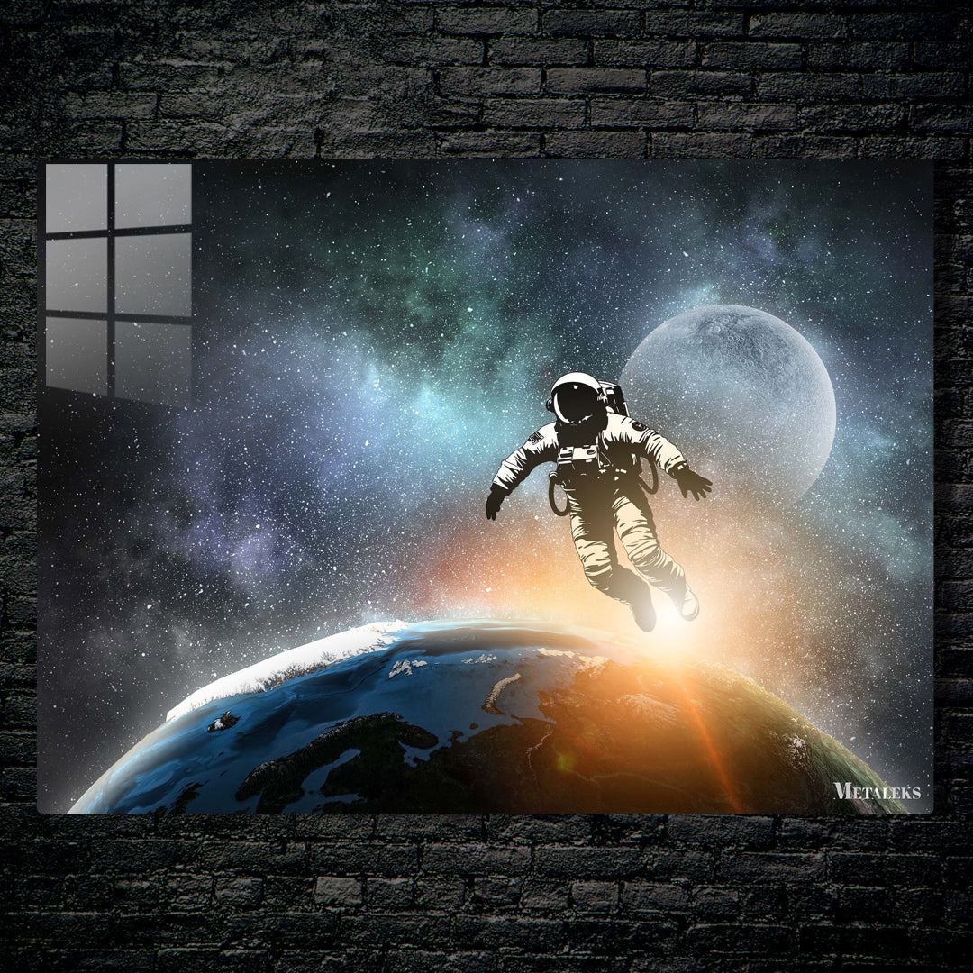 Astronout fly in universe