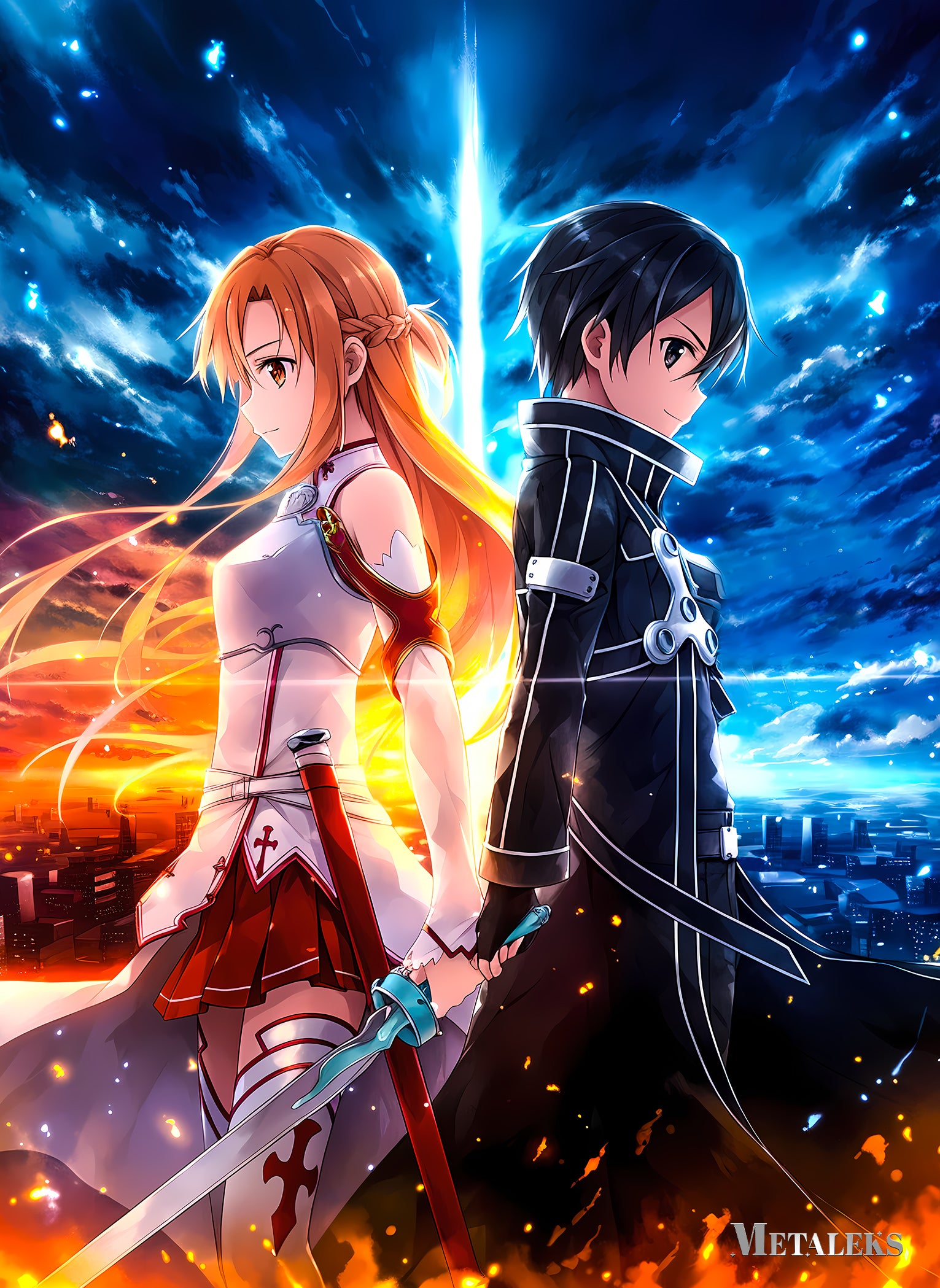 Asuna and Kirito - Sword art online