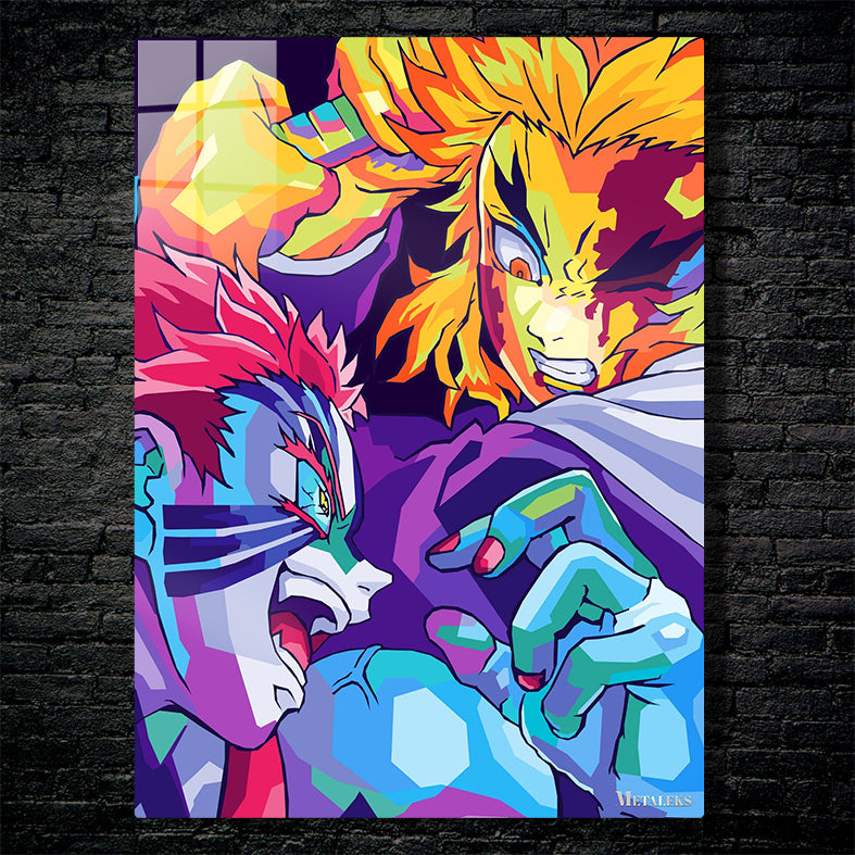 Battle Akaza Vs Rengoku Pop Art 2