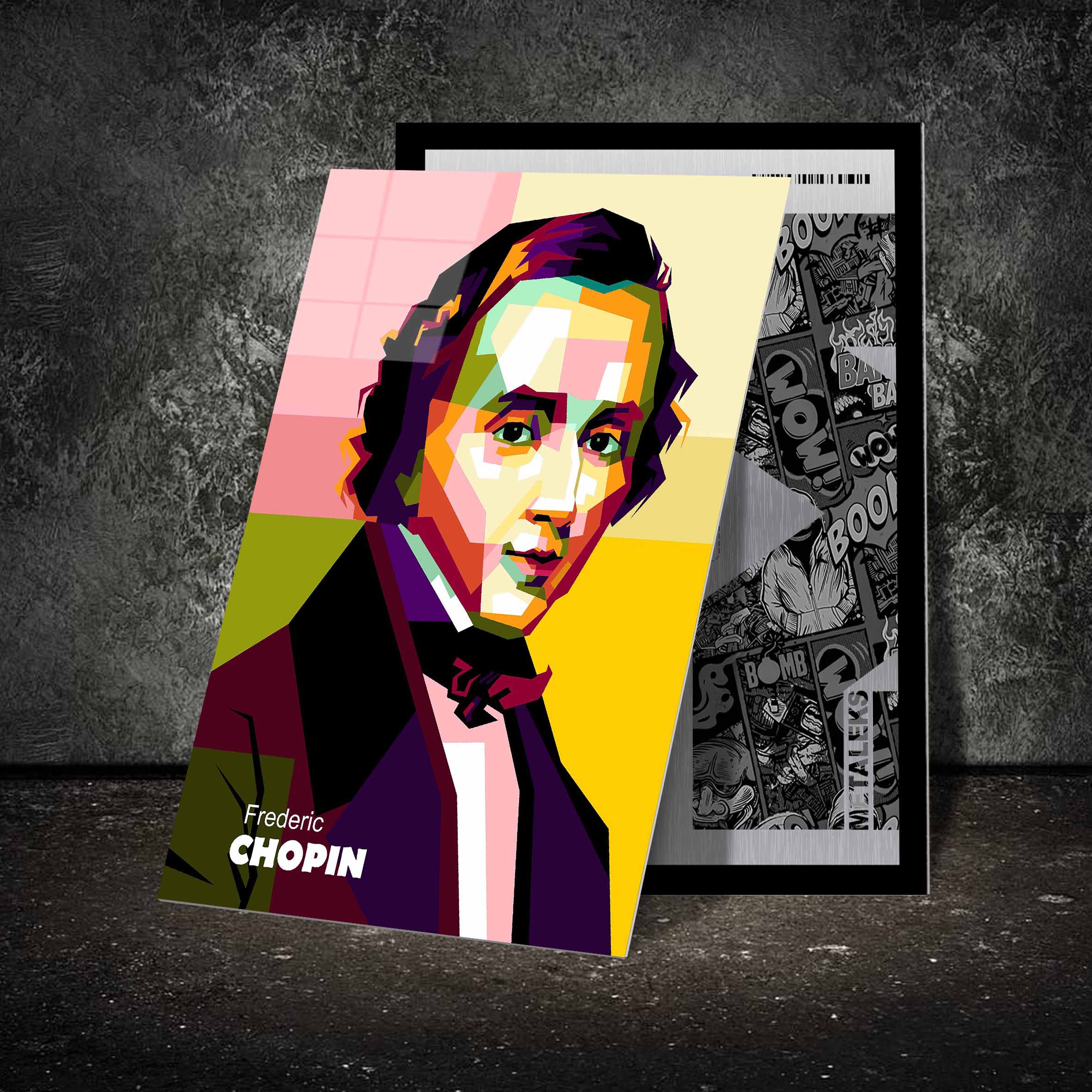 Best Pianist Federic Chopin in wpap pop art