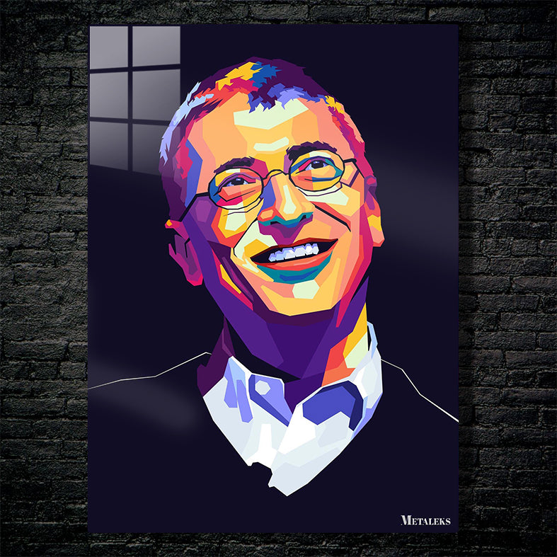 Bill Gates in wpap popart