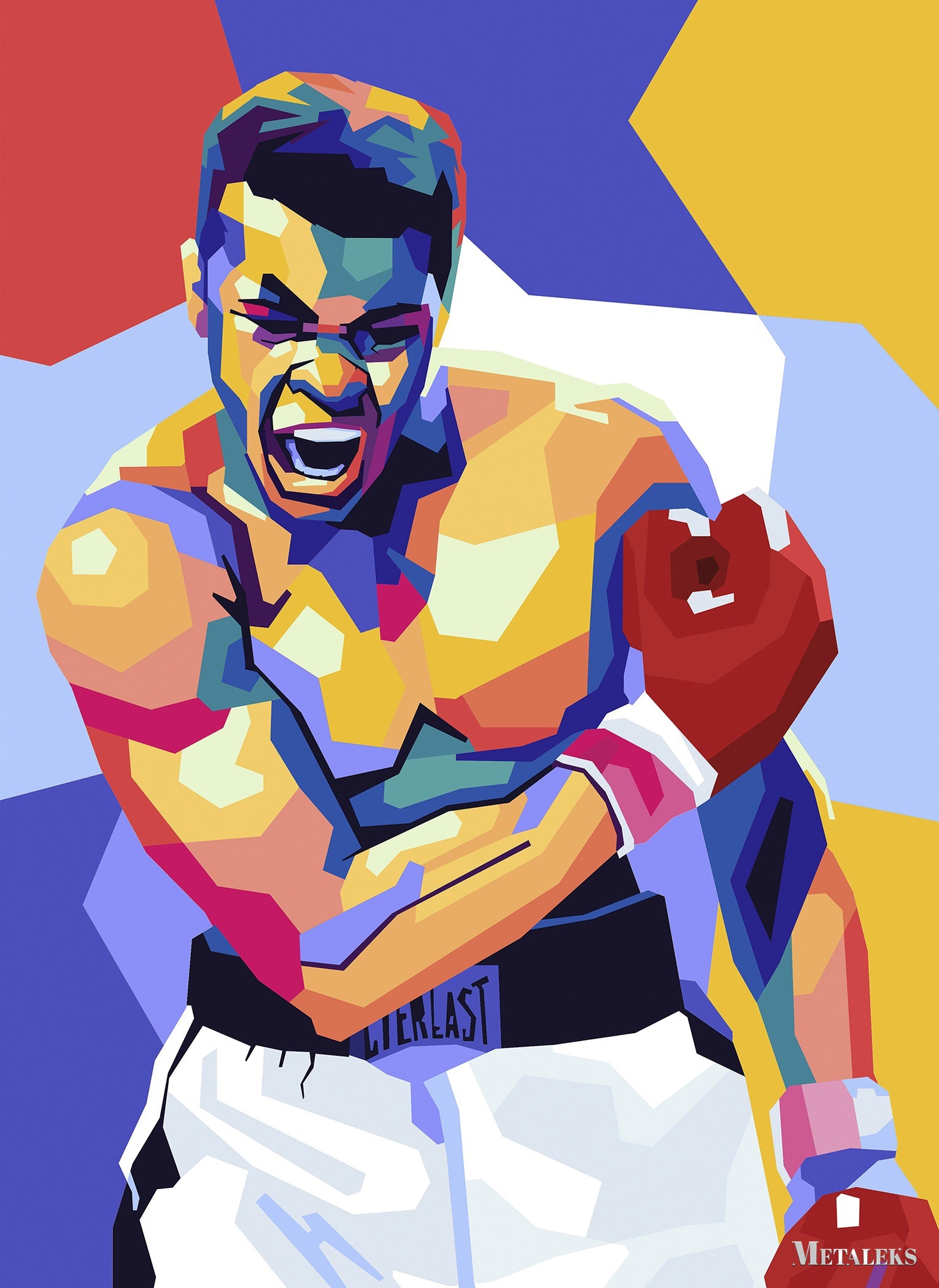 Boxer Ali Wpap Pop Art