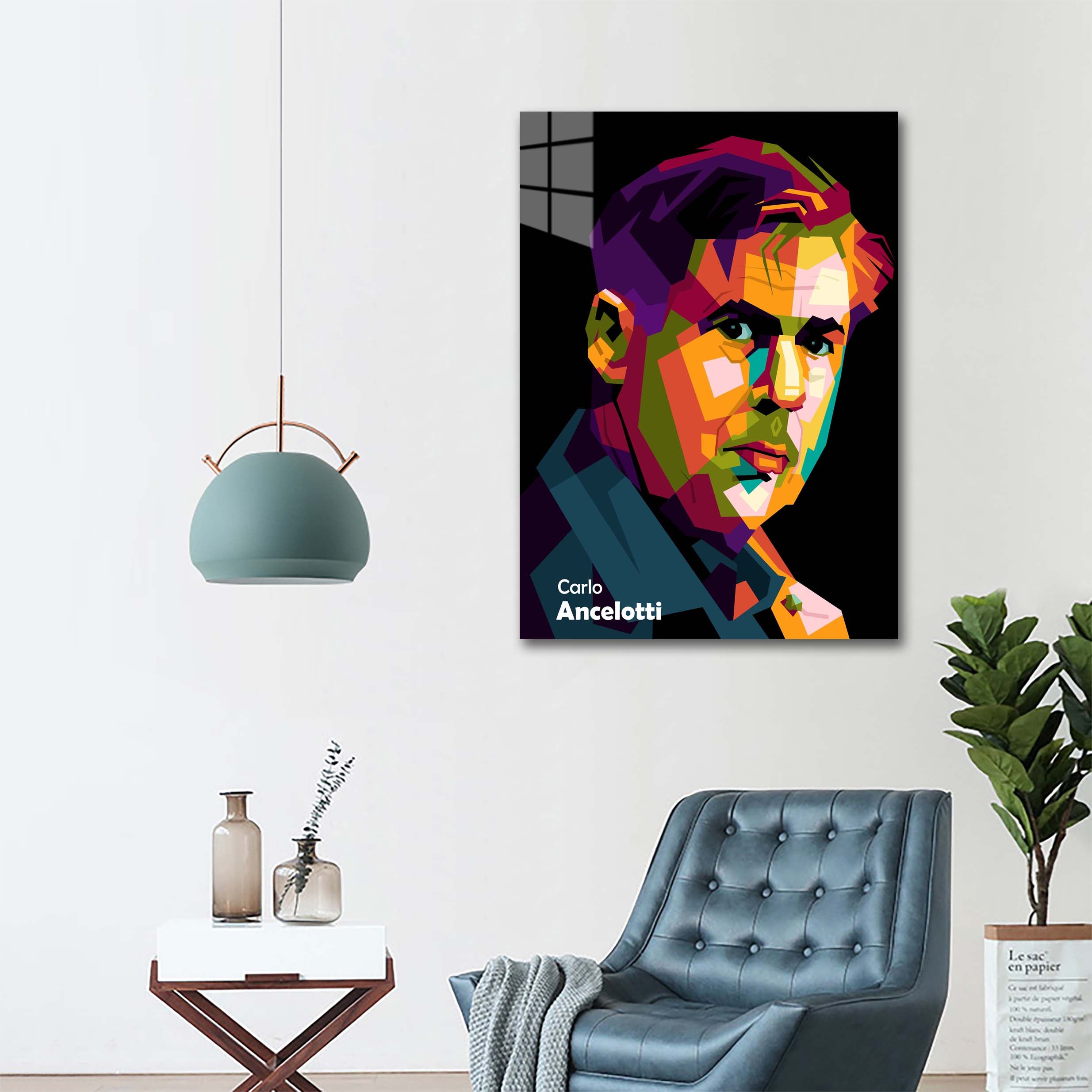 Carlo Anceloti in trending wpap pop art