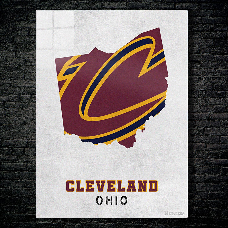 Cleveland Cavaliers Cleveland Ohio State Map