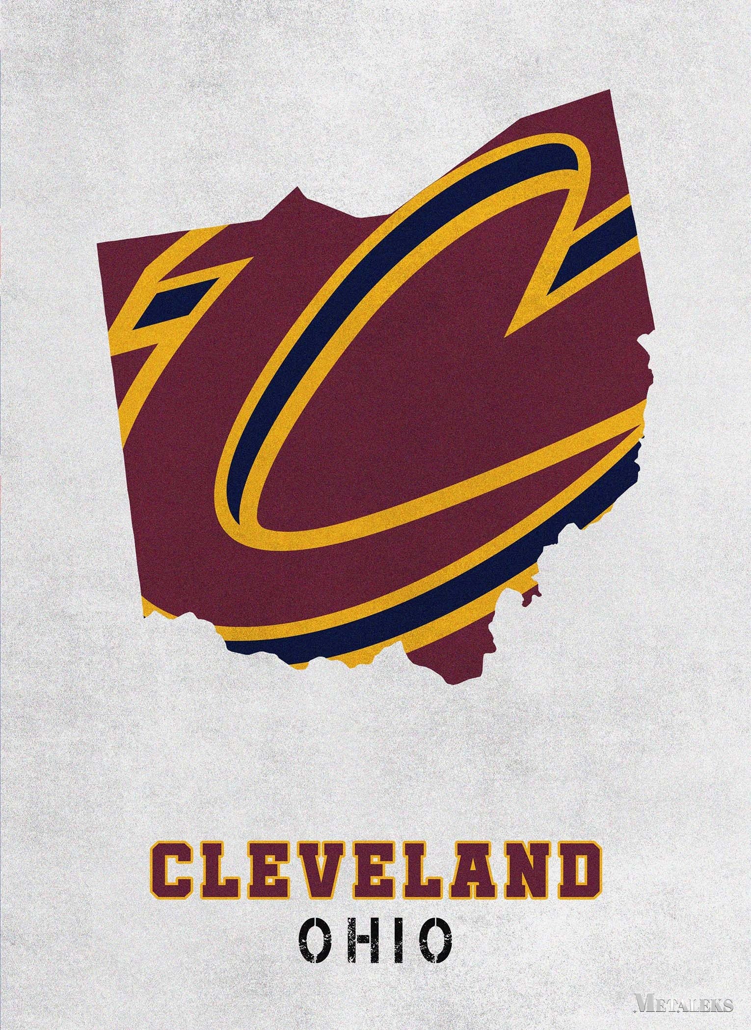 Cleveland Cavaliers Cleveland Ohio State Map
