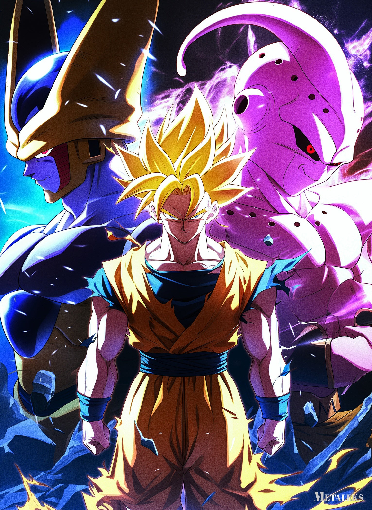 D - 271 GOKU , CELL, MAJIN BUU   H0801-25