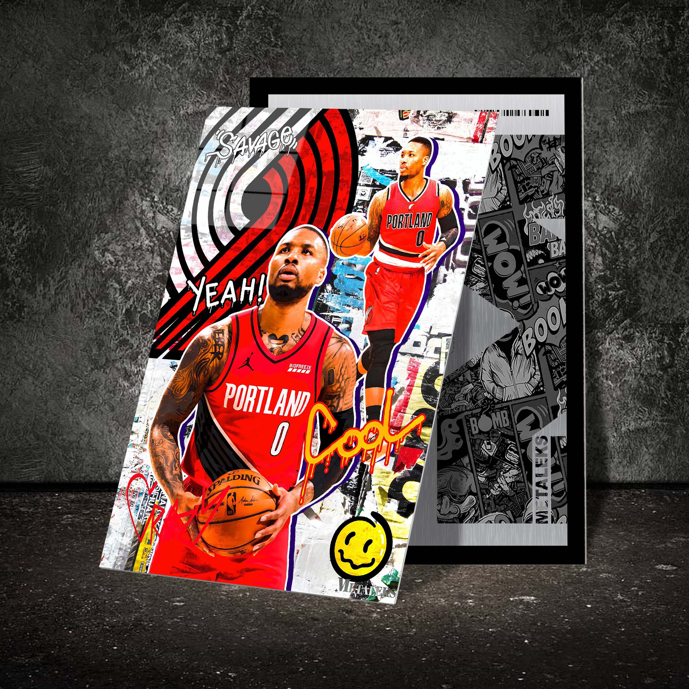 Damian Lillard Portland Trail Blazers , Grapffiti