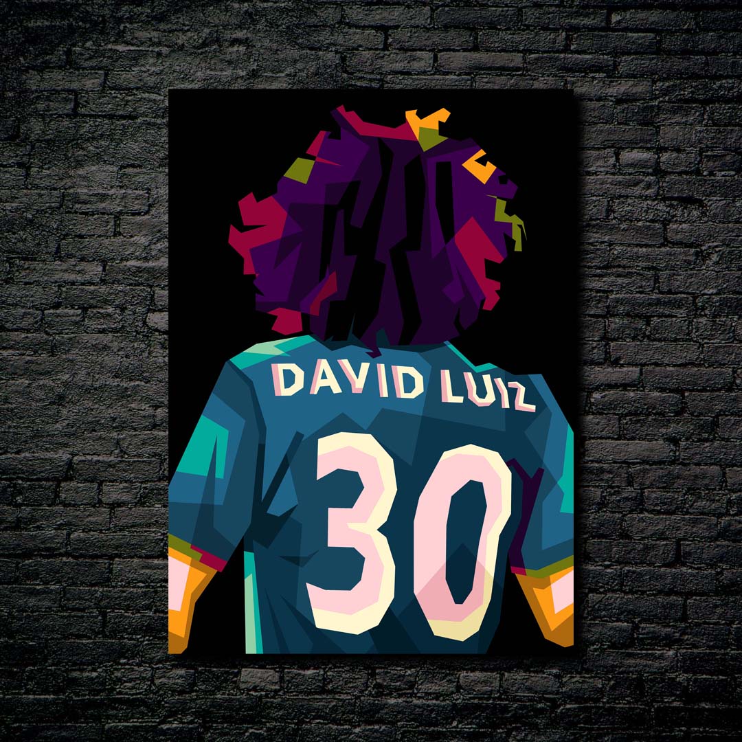 David Luiz in trend wpap pop art