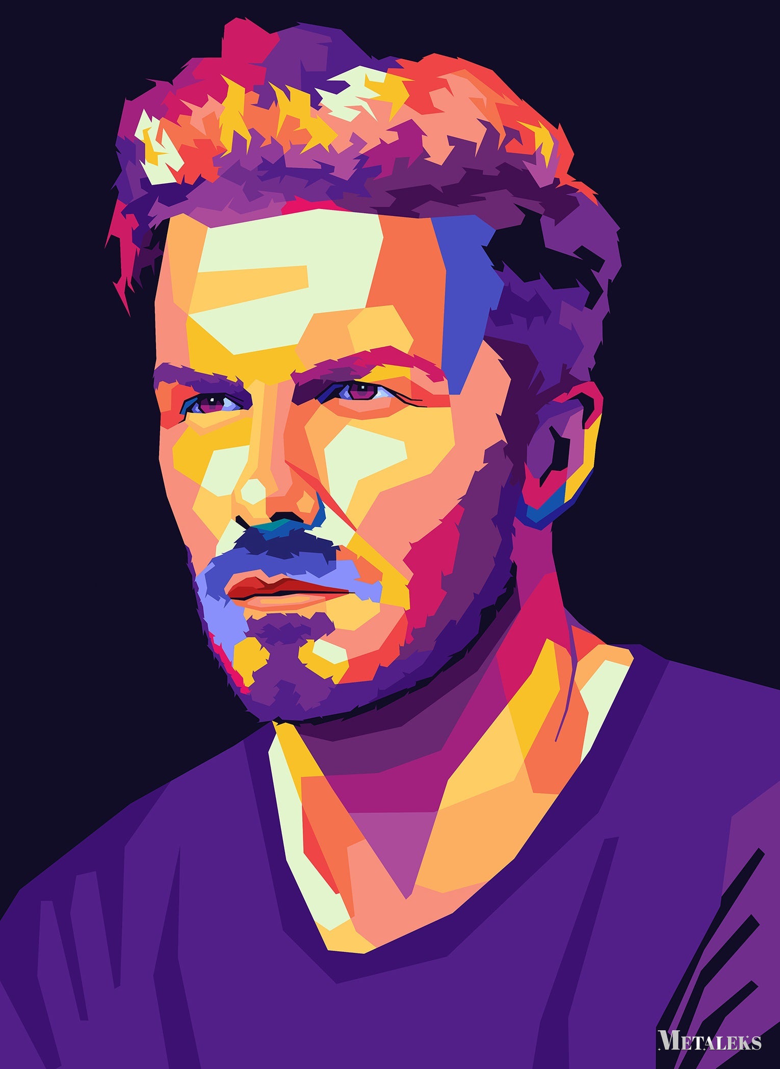 David Beckham wpap popart