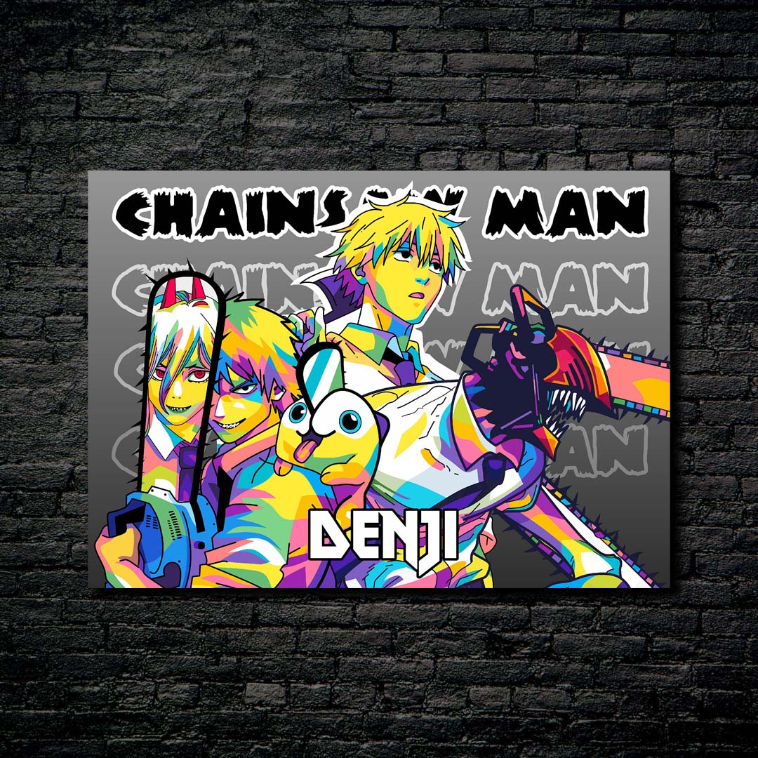 Denji Chainsaw Man in WPAP Pop Art