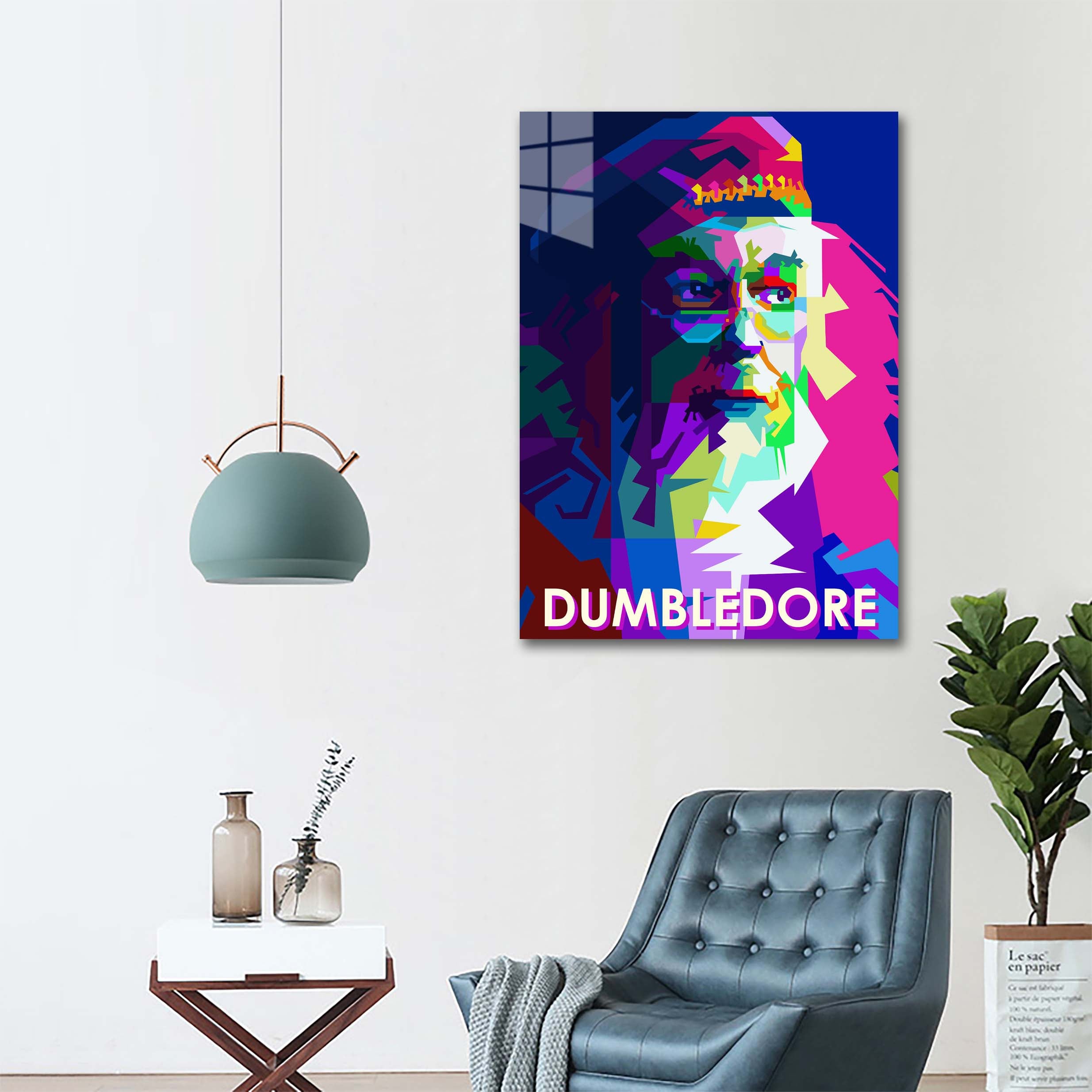 Dumbledore Fiction Cinema Pop Art WPAP