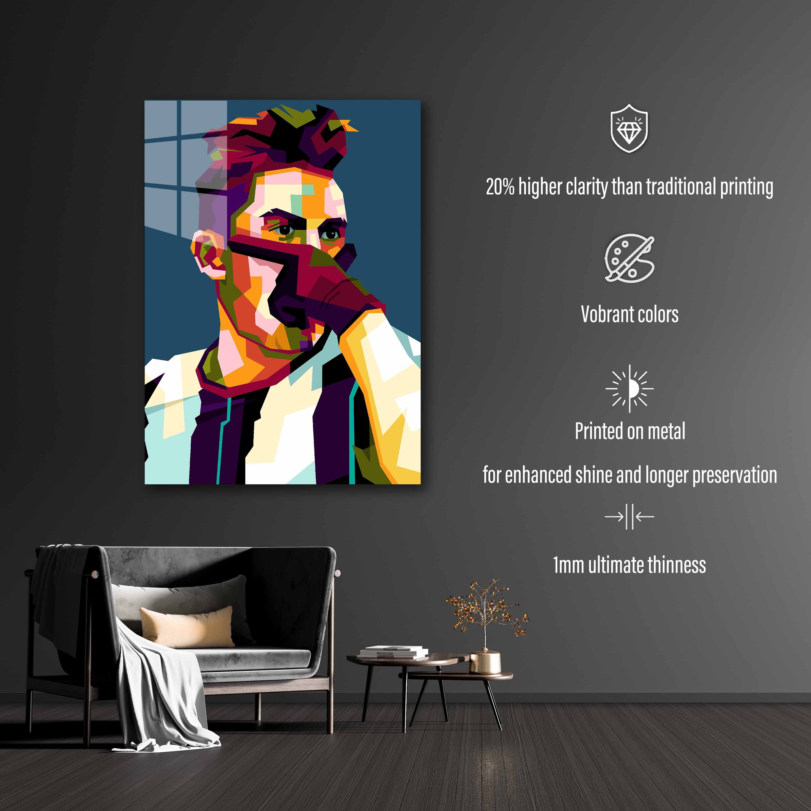 Dybala mask on trending art in wpap pop art