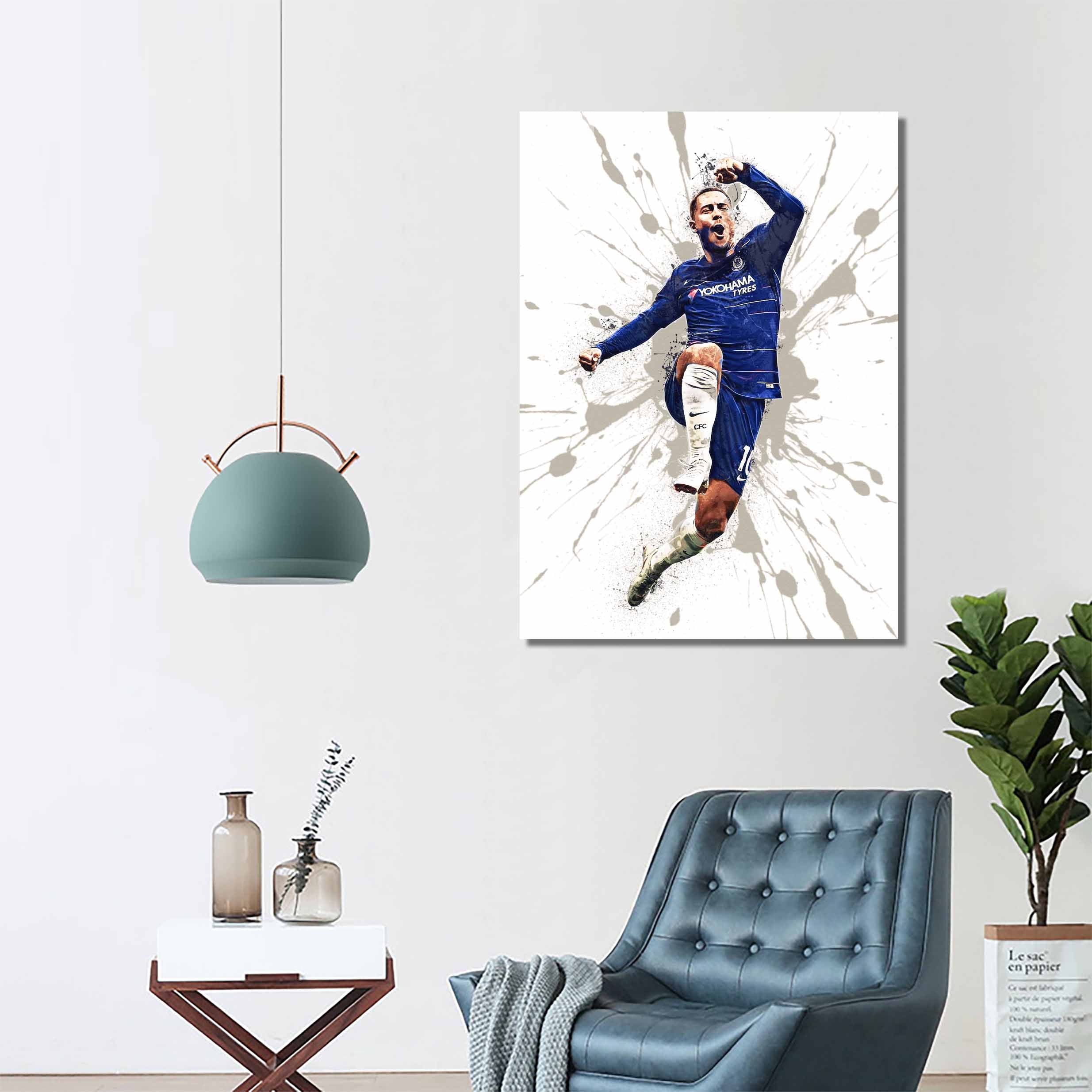 Eden Hazard Chelsea watercolor