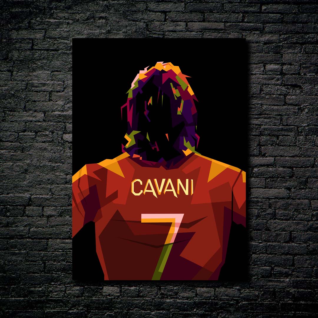 Edison Cavani in trending pop art