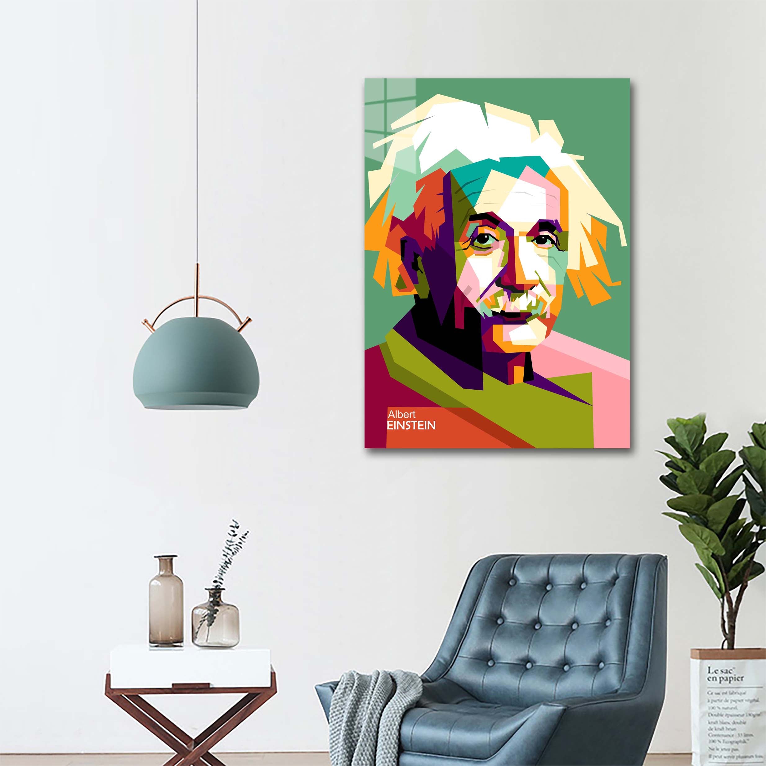 Einstein in wpap pop art trending