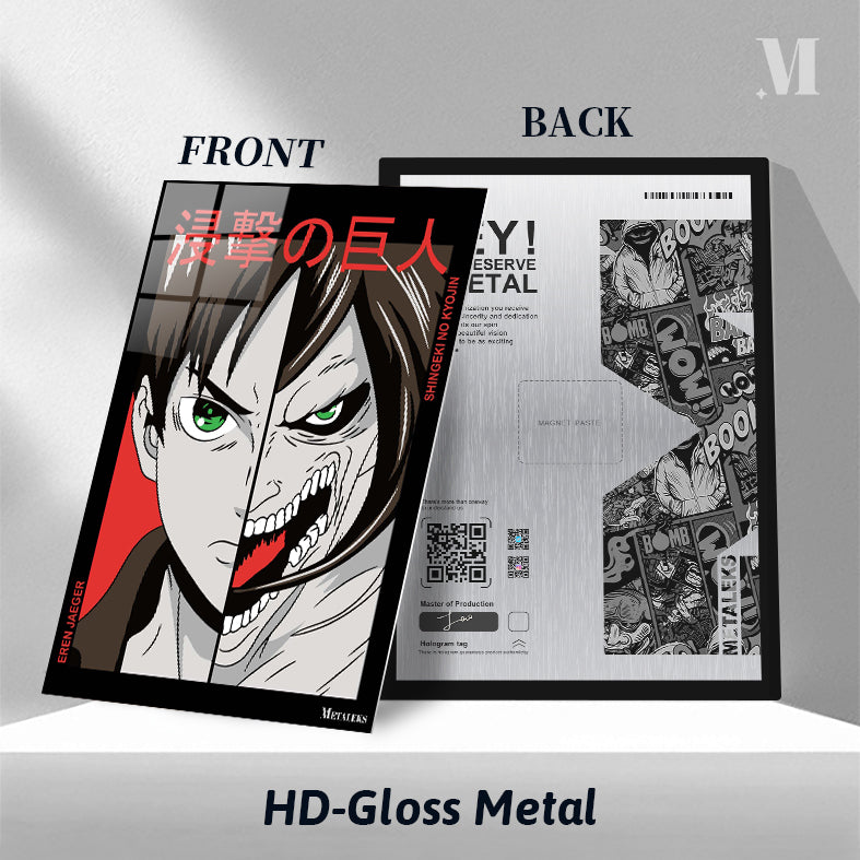 Eren Yeager Attack on Titan Poster - Epic Anime Wall Art Print  H0801-25