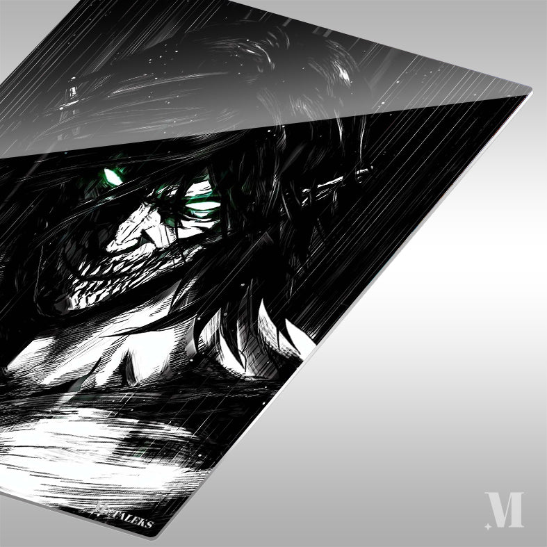Eren Yeager Black and White