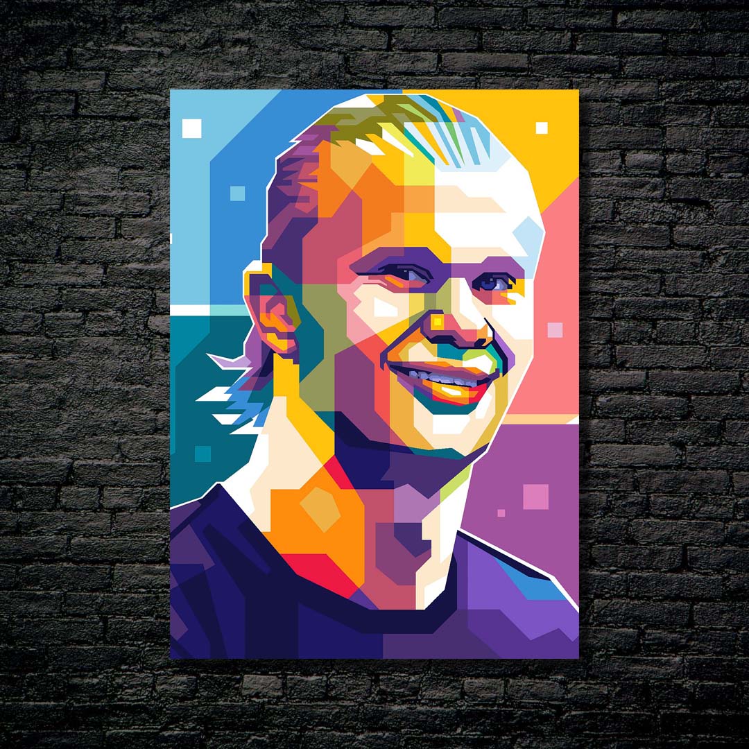 Erling Haaland popart