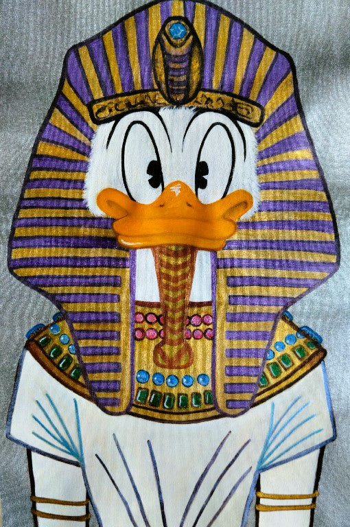 Faraone Akhenaton Donald Duck- ARTWORK BY katysart.artis