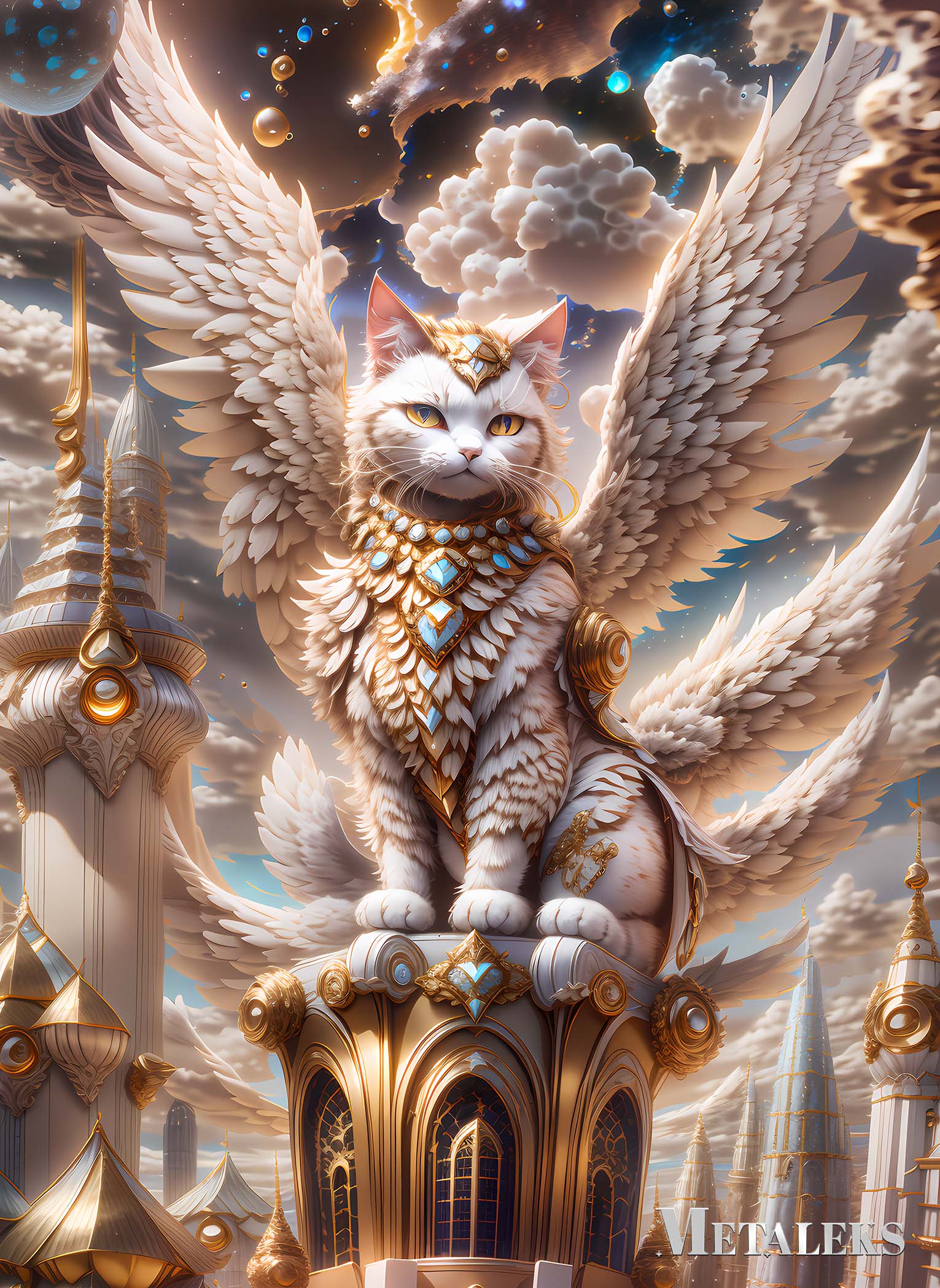 White Angel cat