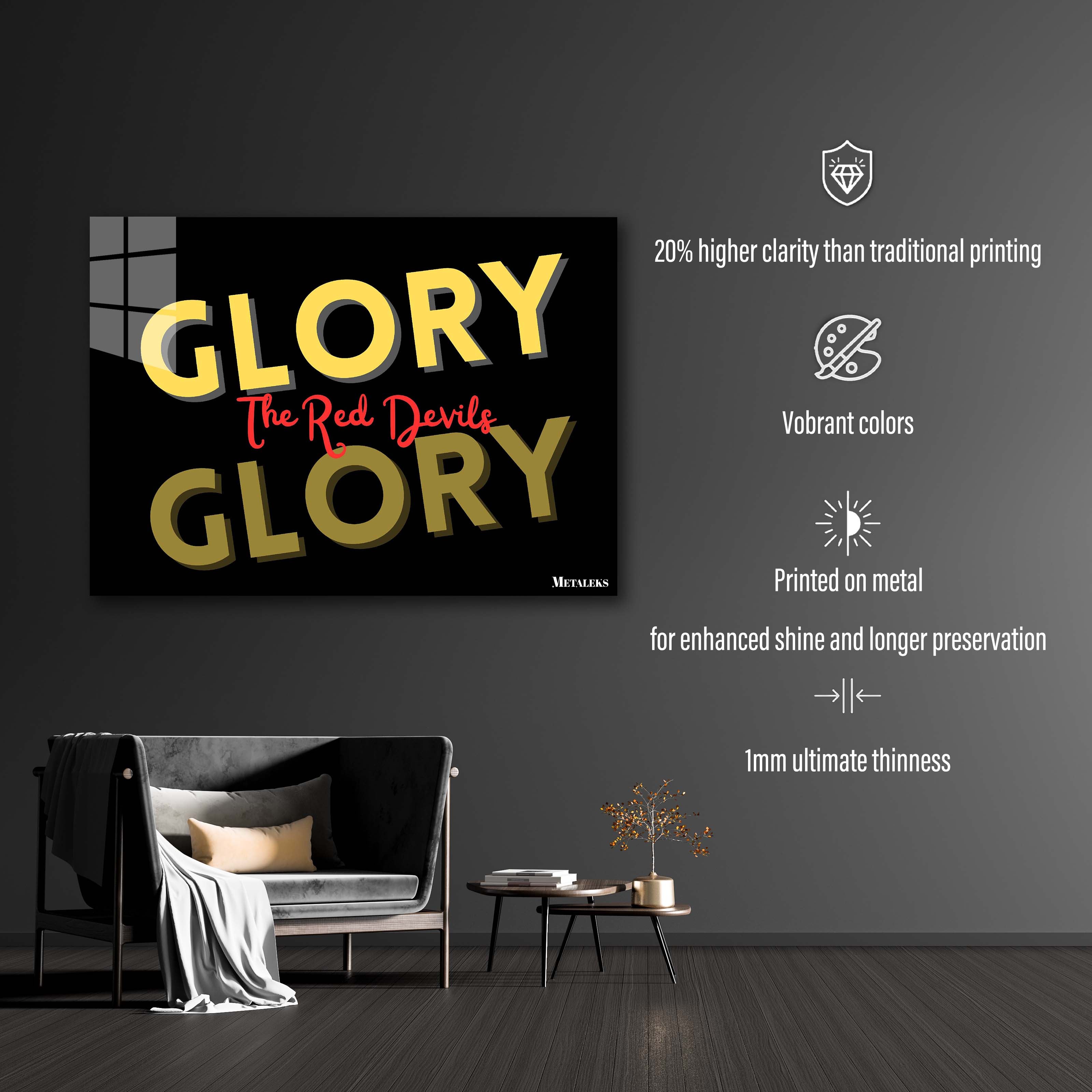 Funny Slogan Glory Glory