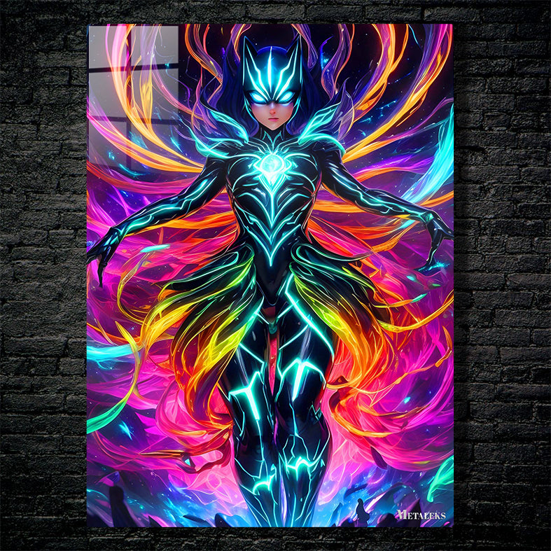 Ghost in the shell cat color neon
