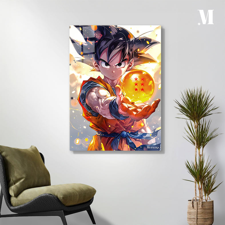 Goku with the dragon ball