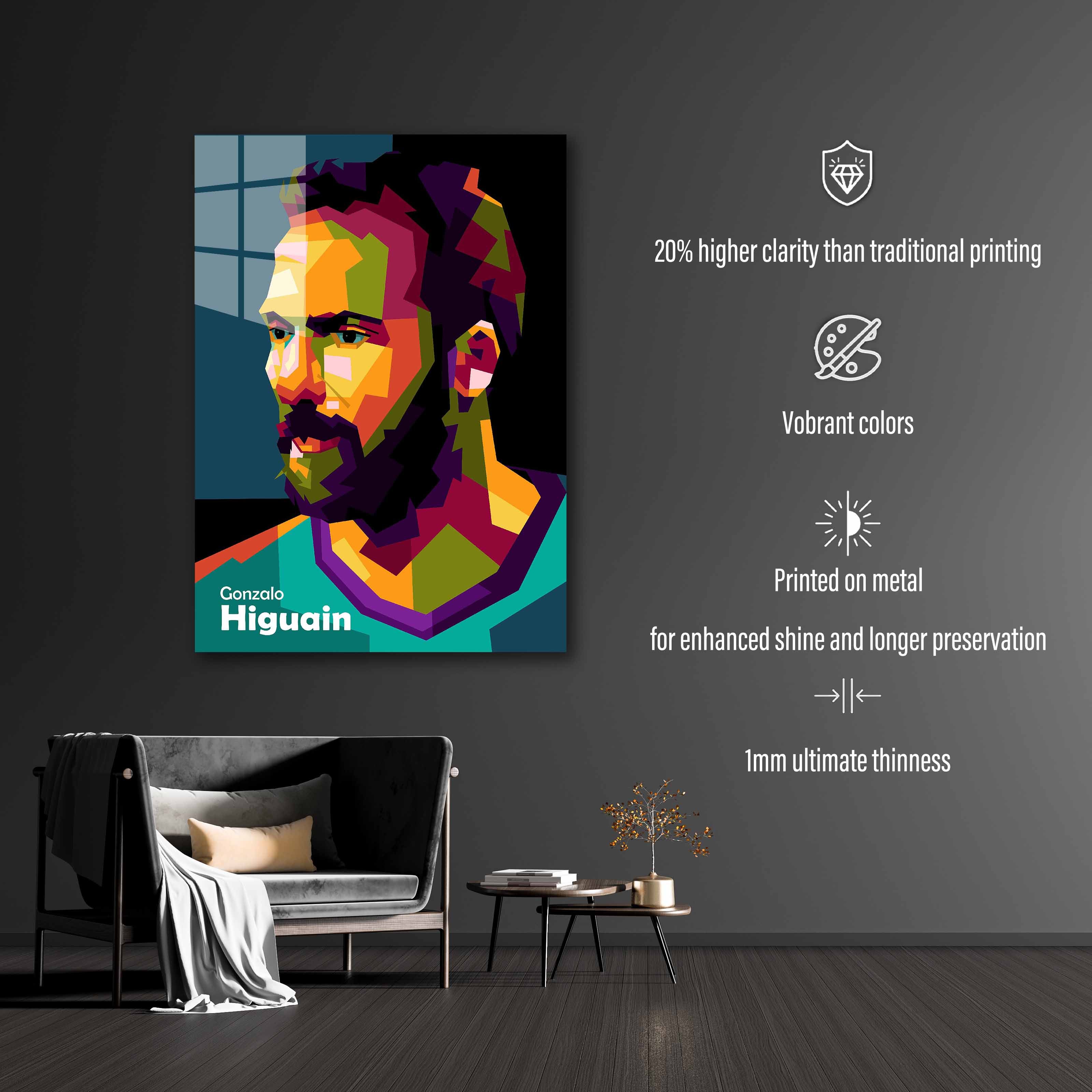 Gonzalo Higuain in best pop art