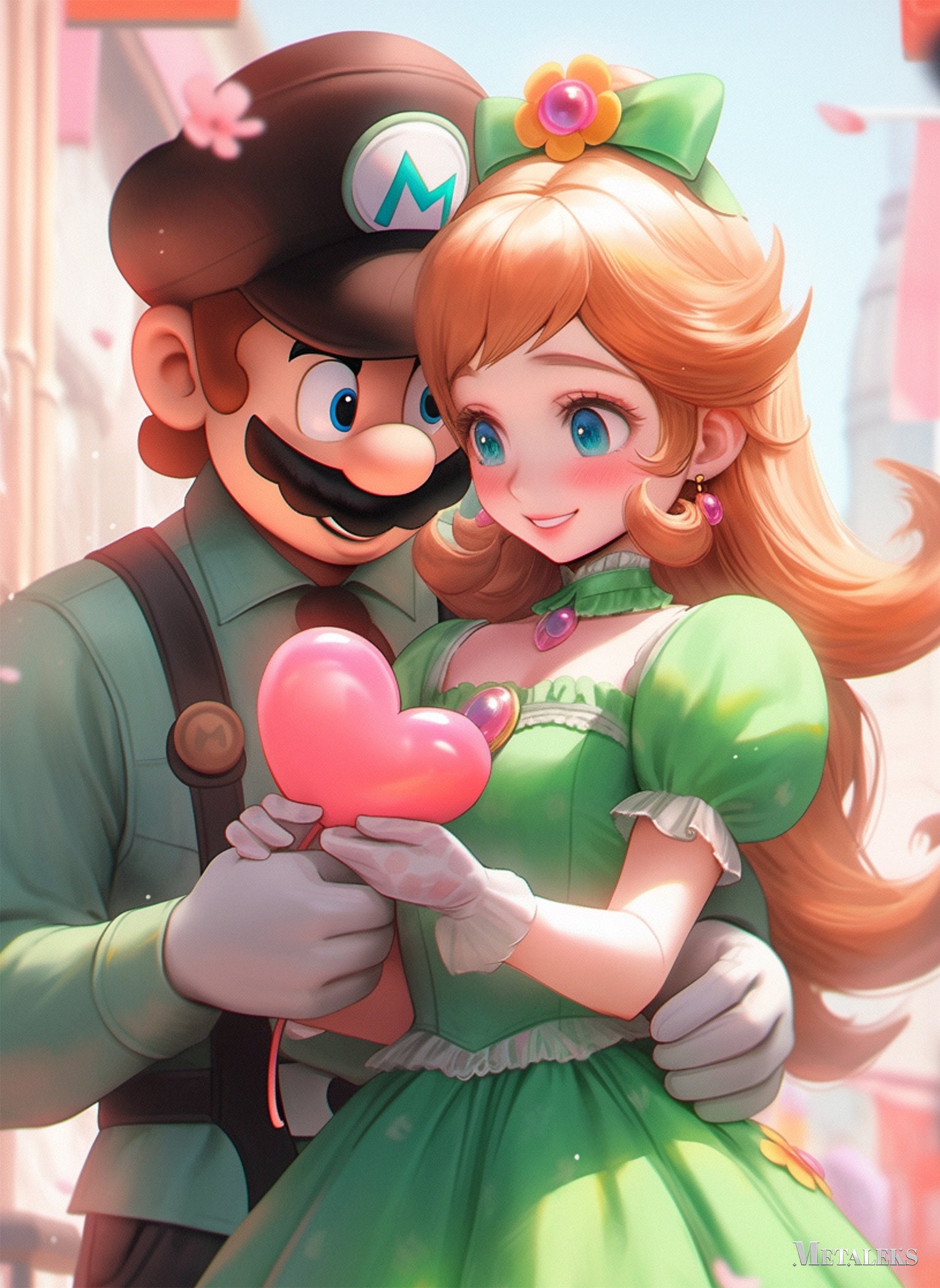 Green-Capped Guardian Luigi and Peach's Mushroom Kingdom Chronicles