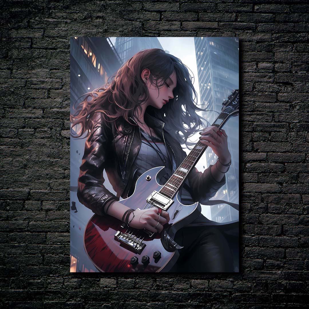 Guitar hero lady