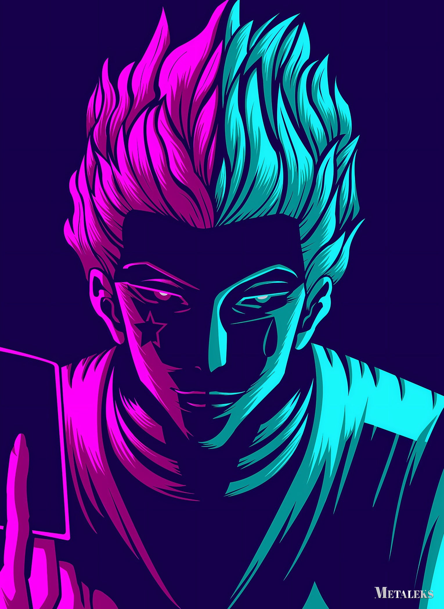 Hisoka neon style
