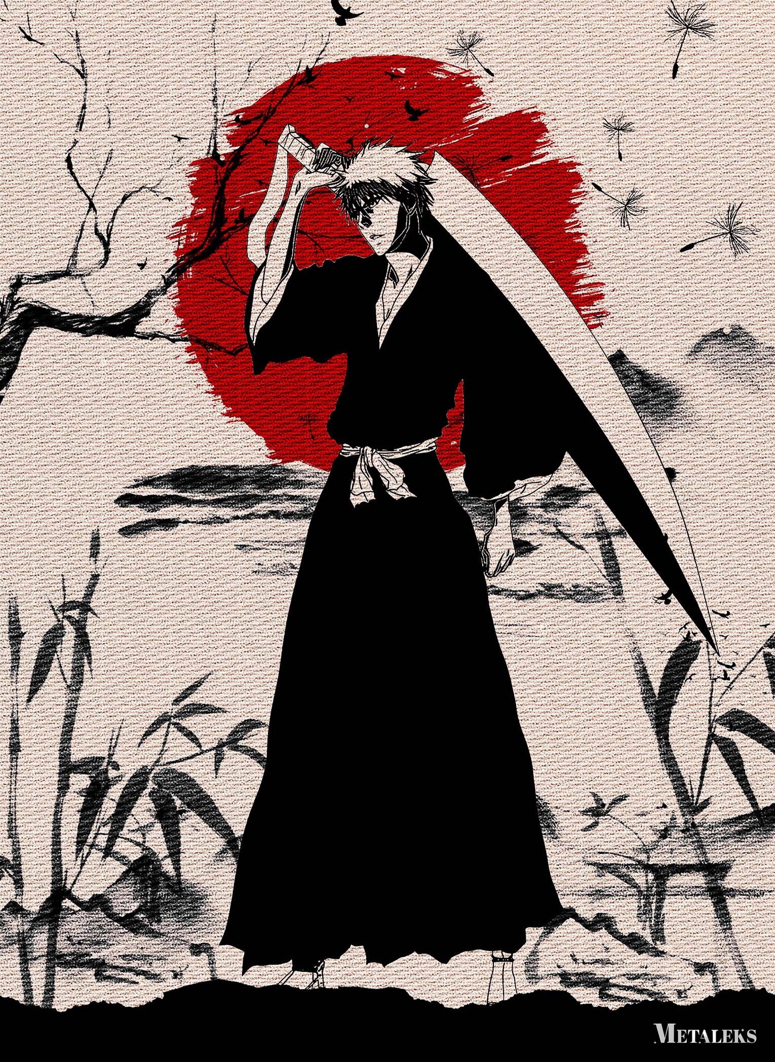 Ichigo Kurosaki Bleach Japanese Art